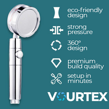 Load image into Gallery viewer, Vourtex™ - 360° High Pressure Shower Head
